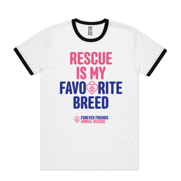 Rescue Is My Favourite Breed Ringer Tee Thumbnail